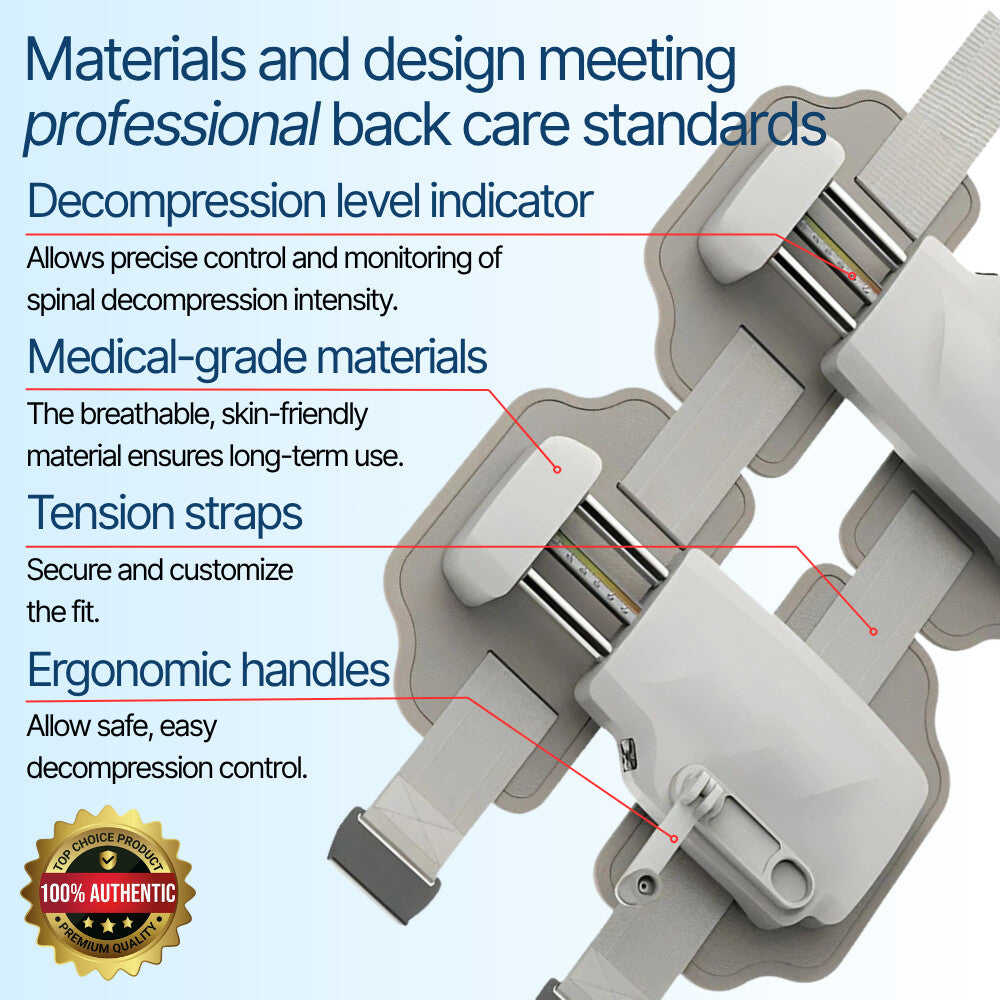 Materials and design meeting professional back care standards